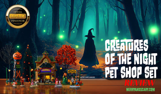 Merry & Scary Village Backdrops for Lemax