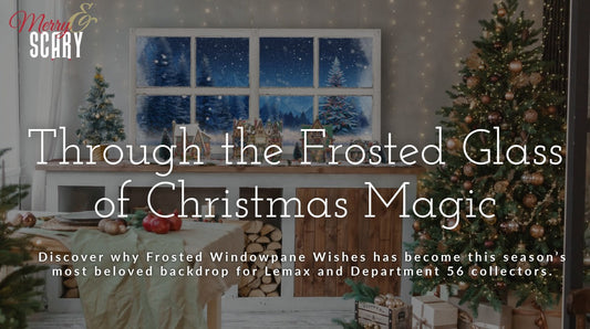 Merry And Scary Christmas Village Backdrops