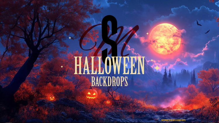 Halloween Village Backgrounds